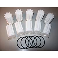 Los mejores  - COCHE de-filtro- 50-70 µm de fuel oil filtro- forma de estrella y 10 pc Incl- 5 pcs o - anillos